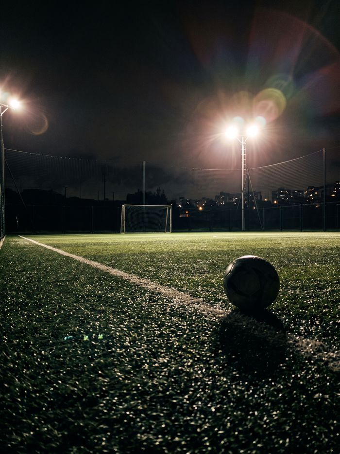 Cancha sintética de noche
