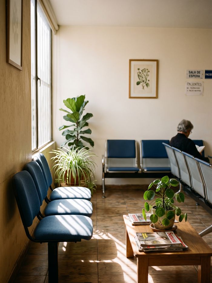 Sala de espera de un consultorio